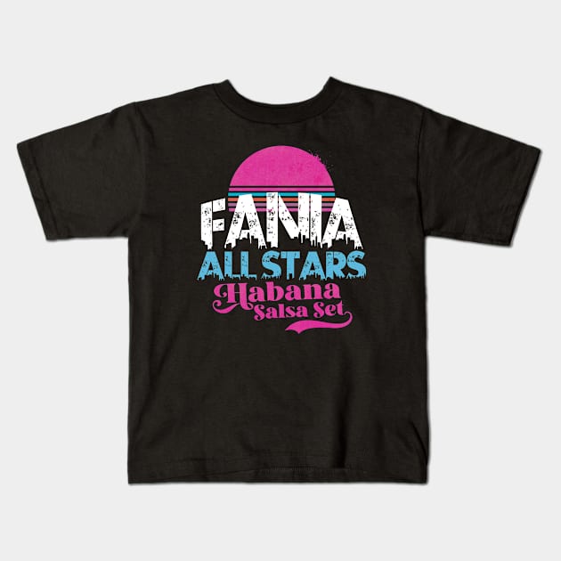 Habana Salsa Set Kids T-Shirt by CTShirts